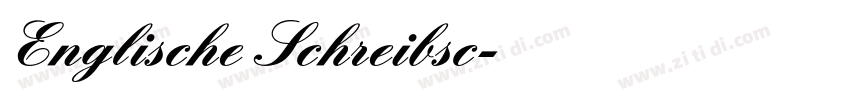 Englische Schreibsc字体转换